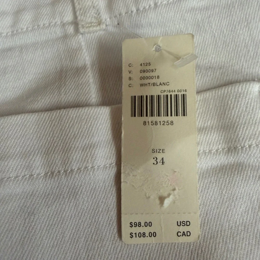 Maeve The Colette Shorts Women 34 White NWT High Rise Cotton